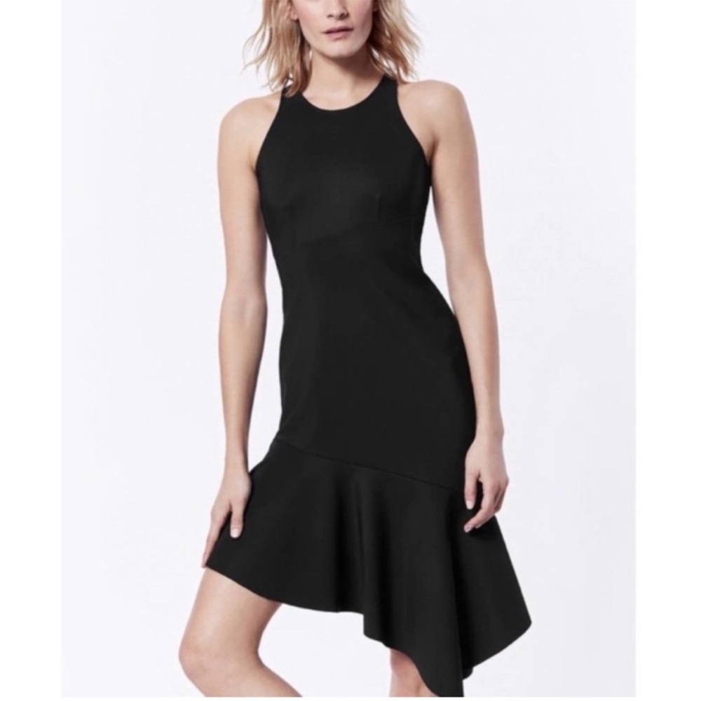 Carbon38 Waterfall Asymmetric Black Dress – Athletic Luxe – Size S